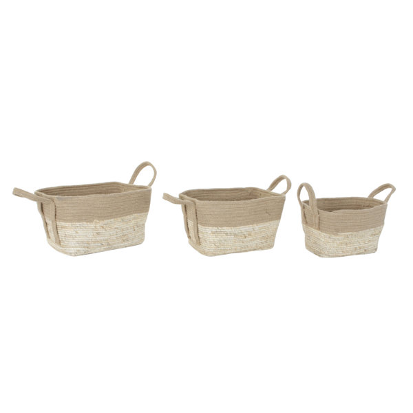 House Of Hampton Tlg Korb Set Aus Jute Wayfair De